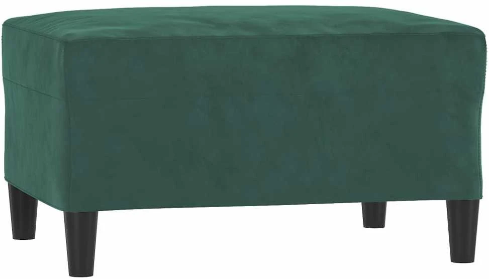 Sofa Sofos komplektas su pagalvėmis, 4 dalių, žalias, aksomas