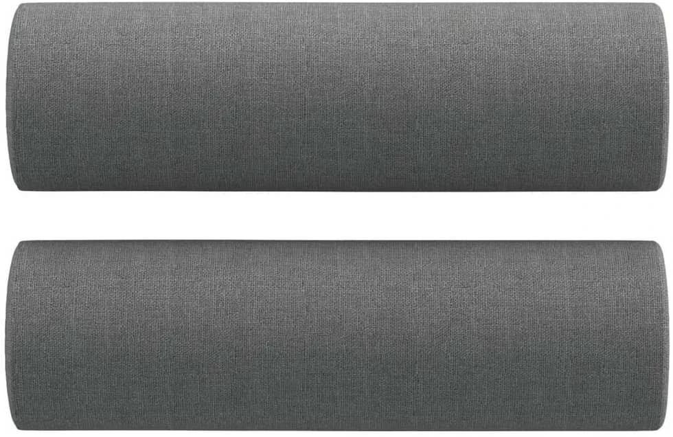 Sofa Sofos komplektas su pagalvėmis, 4 dalių, pilkas, audinys