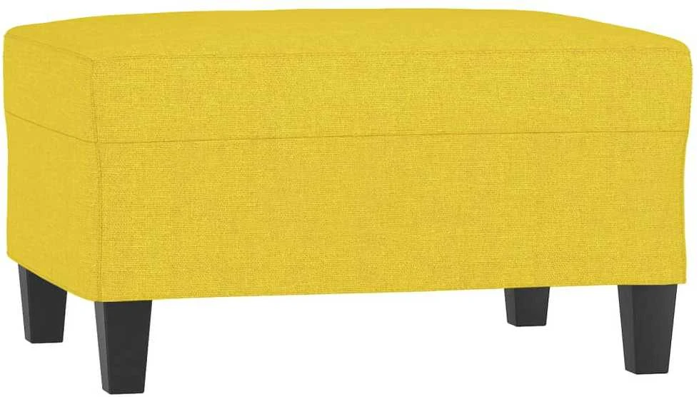 Sofa Sofos komplektas su pagalvėmis, 4 dalių, geltonas, audinys