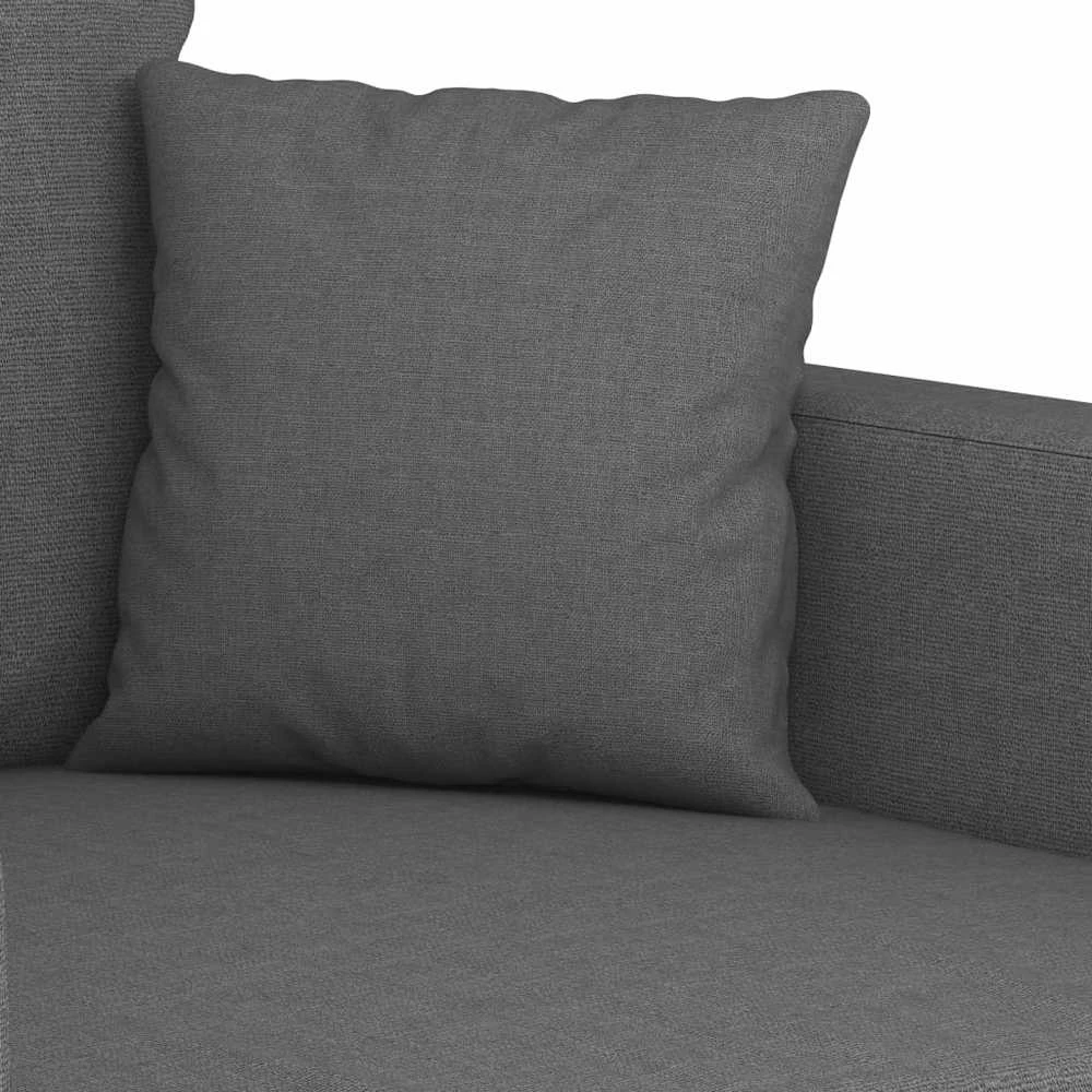 Sofa Sofos komplektas su pagalvėmis, 4 dalių, pilkas, audinys