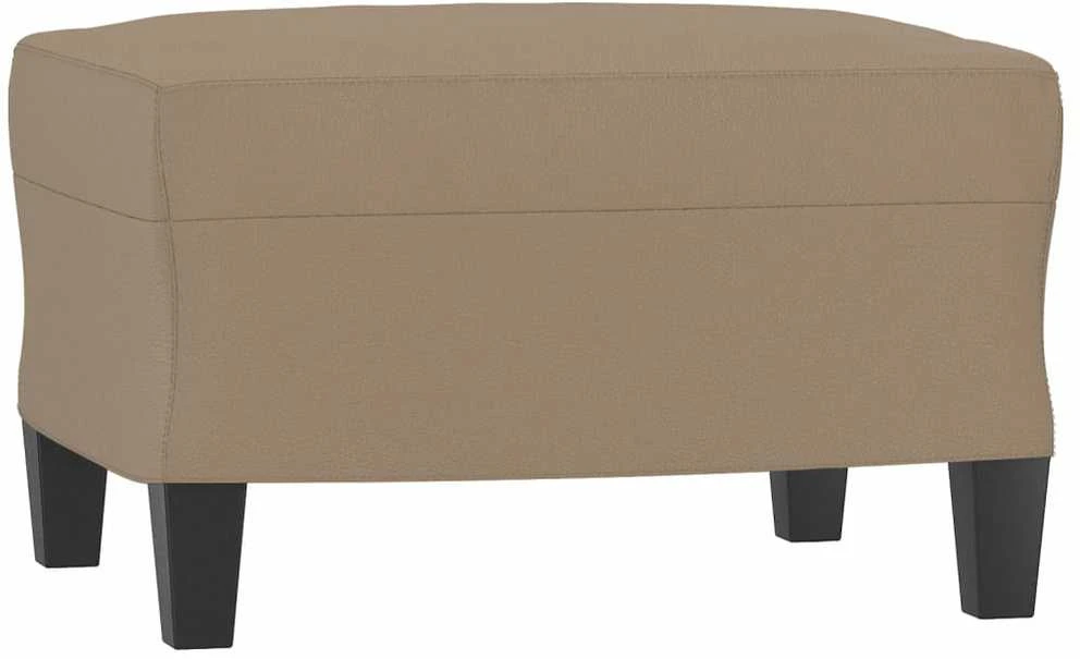 Sofa Sofos komplektas su pagalvėmis, 4 dalių, kapučino, dirbtinė oda