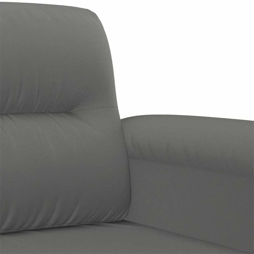 Sofa Sofos komplektas su pagalvėmis, 4 dalių, pilkas, audinys