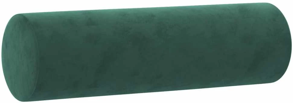 Sofa Sofos komplektas su pagalvėmis, 4 dalių, žalias, aksomas