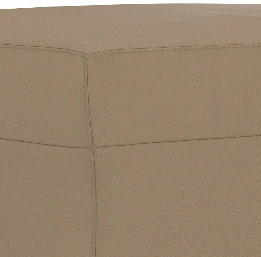 Sofa Sofos komplektas su pagalvėmis, 4 dalių, kapučino, dirbtinė oda