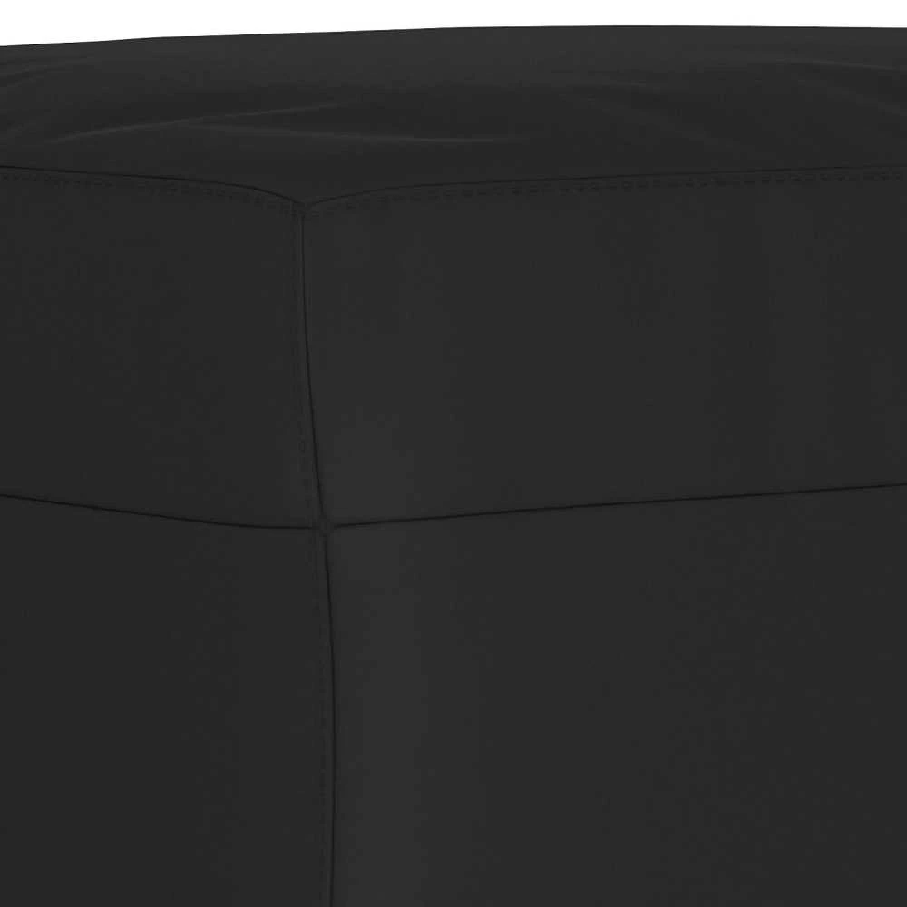 Sofa Sofos komplektas su pagalvėmis, 4 dalių, juodas, audinys