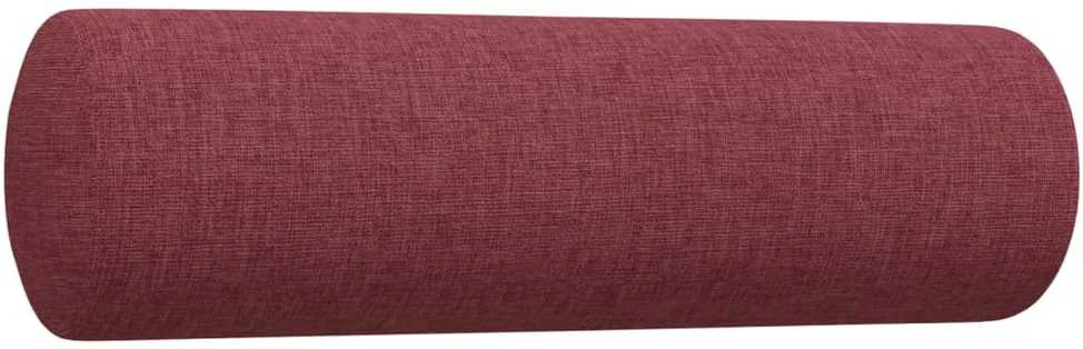 Sofa Sofos komplektas su pagalvėmis/pakoja, 4 dalių, vyno raudona