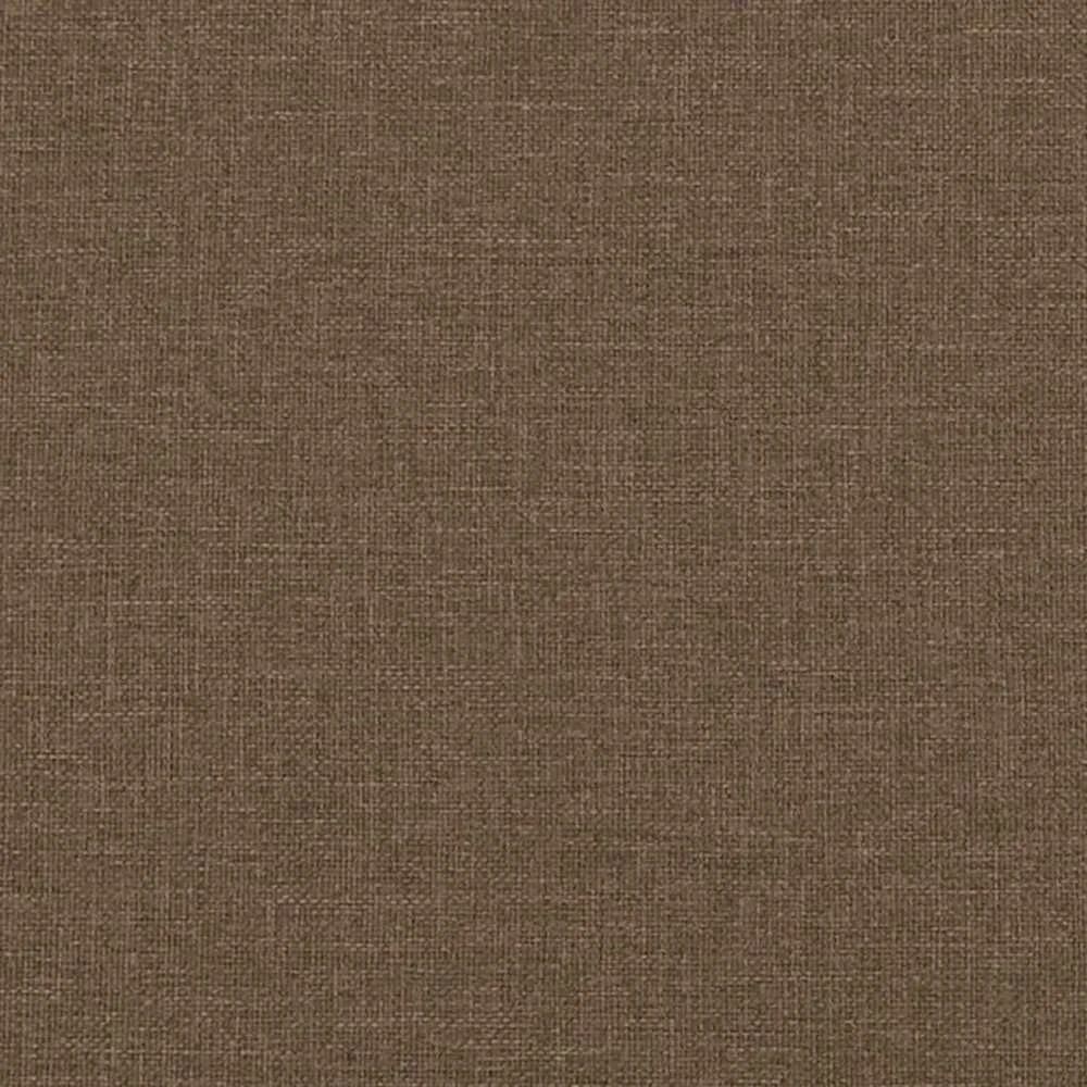 Sofa Sofos komplektas su pakoja, 4 dalių, rudas, audinys