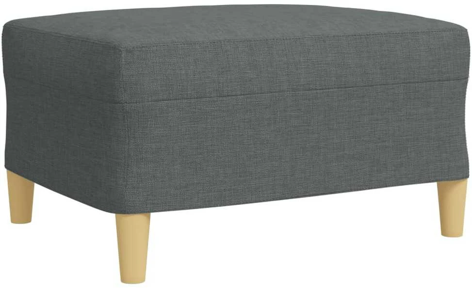 Sofa Sofos komplektas su pakoja, 4 dalių, pilkas, audinys