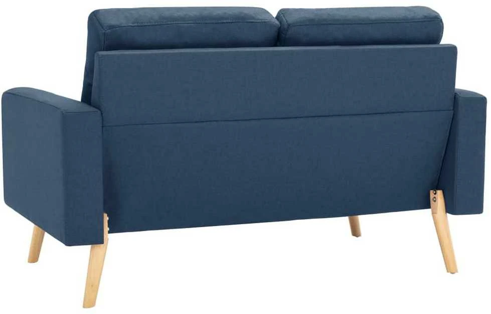 Sofa Sofos komplektas, 2 dalių, mėlynas, audinys (288697+288707)