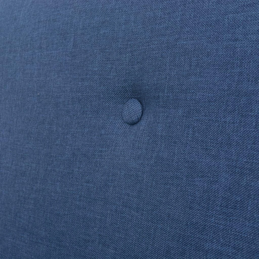 Sofa Sofos komplektas, 3 dalių, mėlynos spalvos, audinys