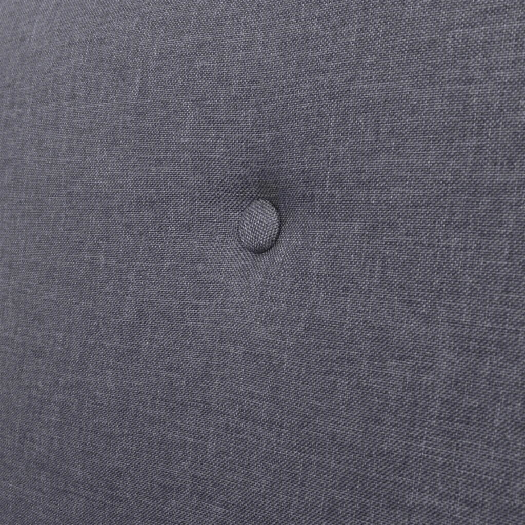 Sofa Sofos komplektas, 3 dalių, tamsiai pilkos spalvos, audinys