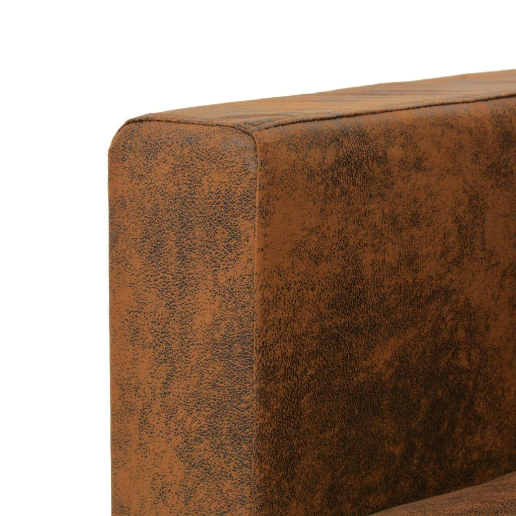 Sofa Sofos komplektas, 3d., dirbt. zomšos oda