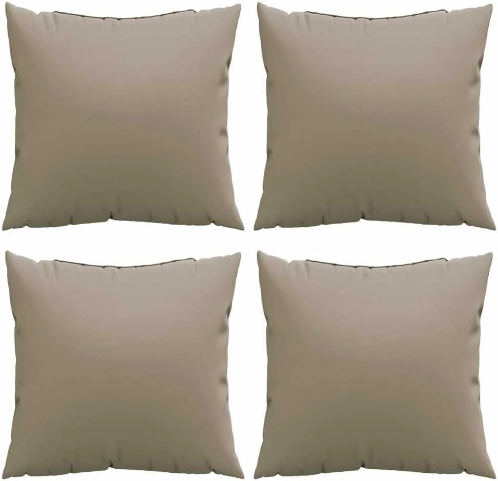 Sofos pagalvėlės, 4vnt., taupe spalvos, 40x40cm, audinys