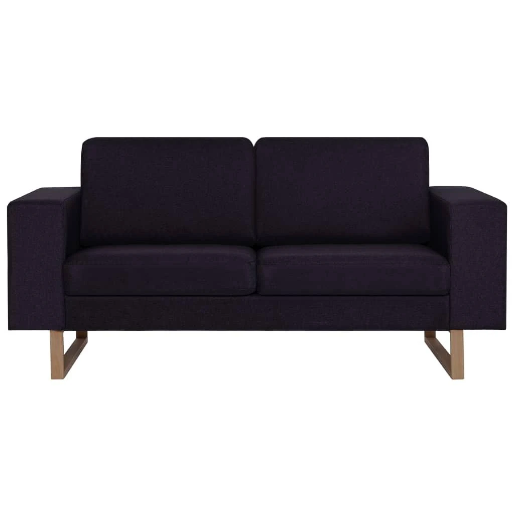 Sofa Sofų komplektas, 2d., juodas, audinys