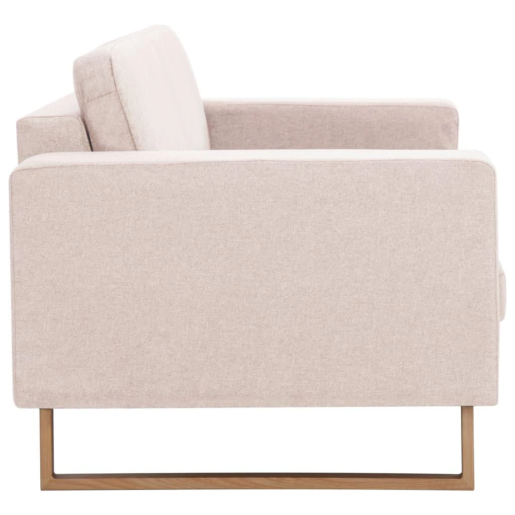 Sofa Sofų komplektas, 2d., kreminės sp., audinys