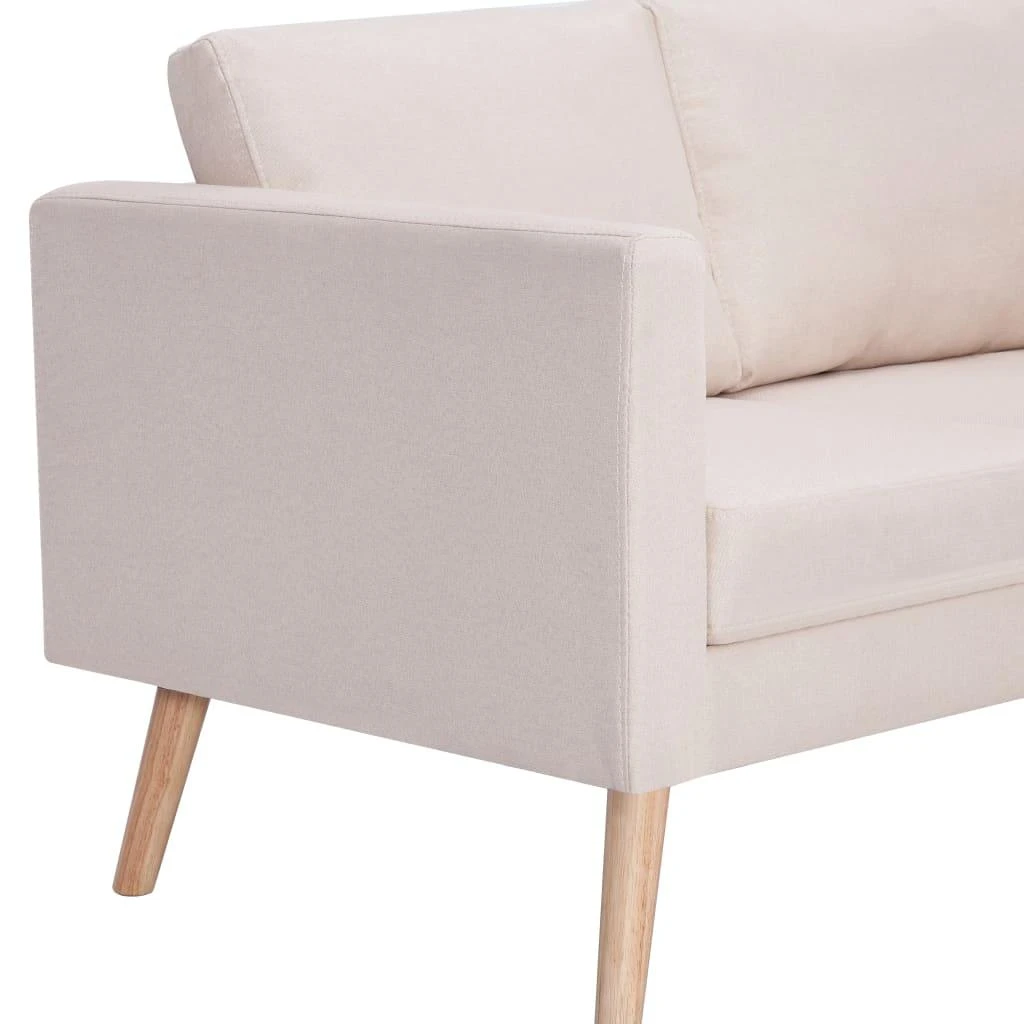 Sofa Sofų komplektas, 2d., kreminės sp., audinys
