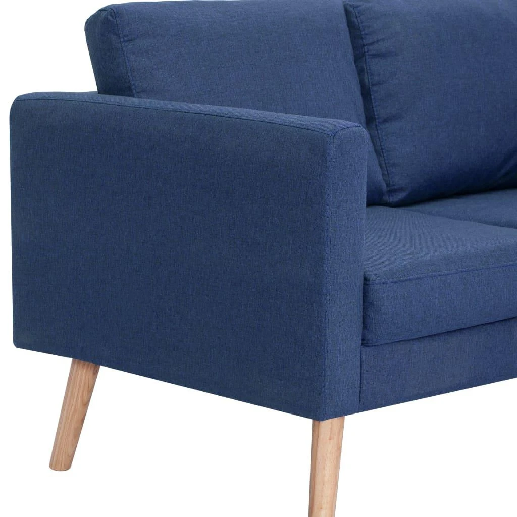 Sofa Sofų komplektas, 2d., mėlynas, audinys
