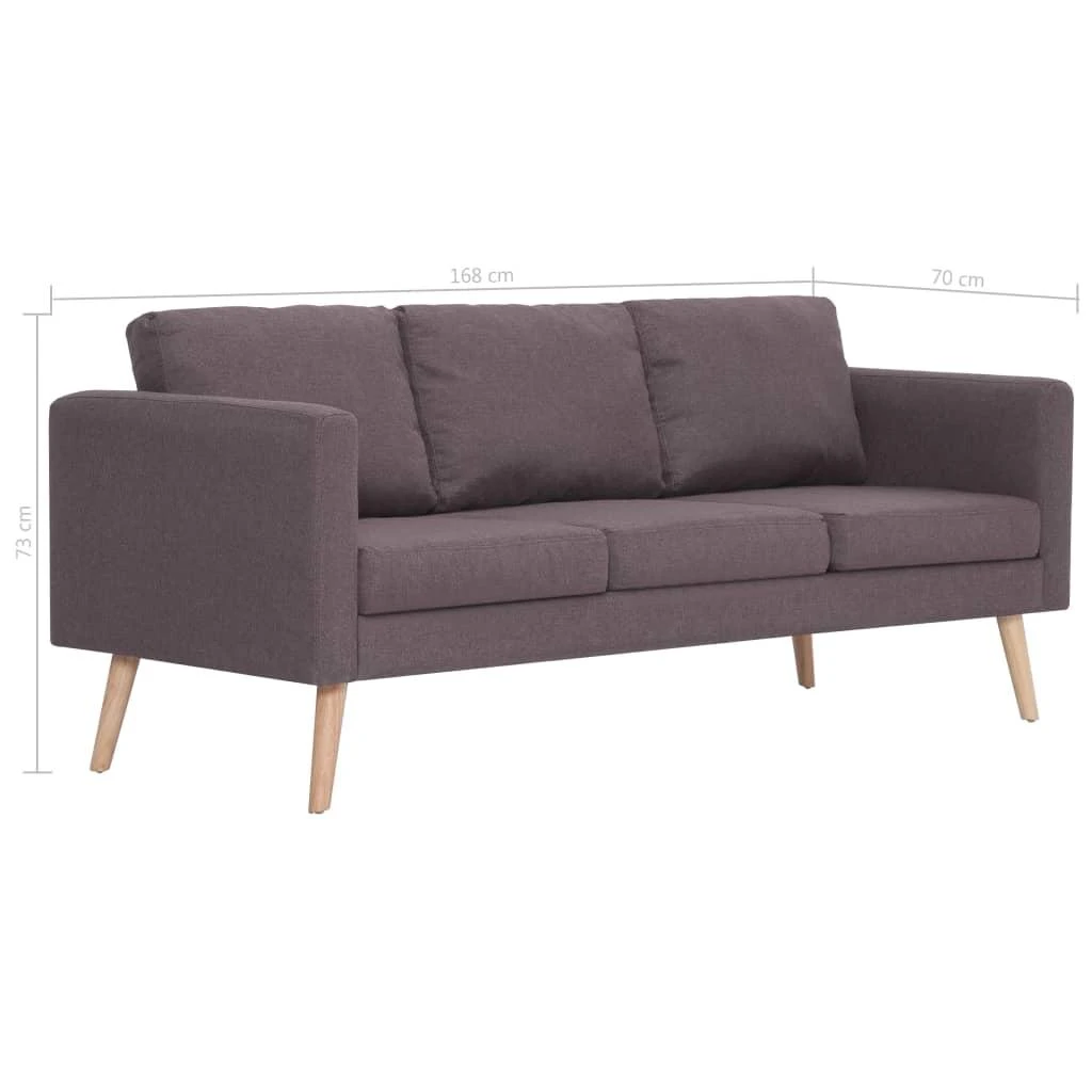 Sofa Sofų komplektas, 2d., taupe sp., audinys