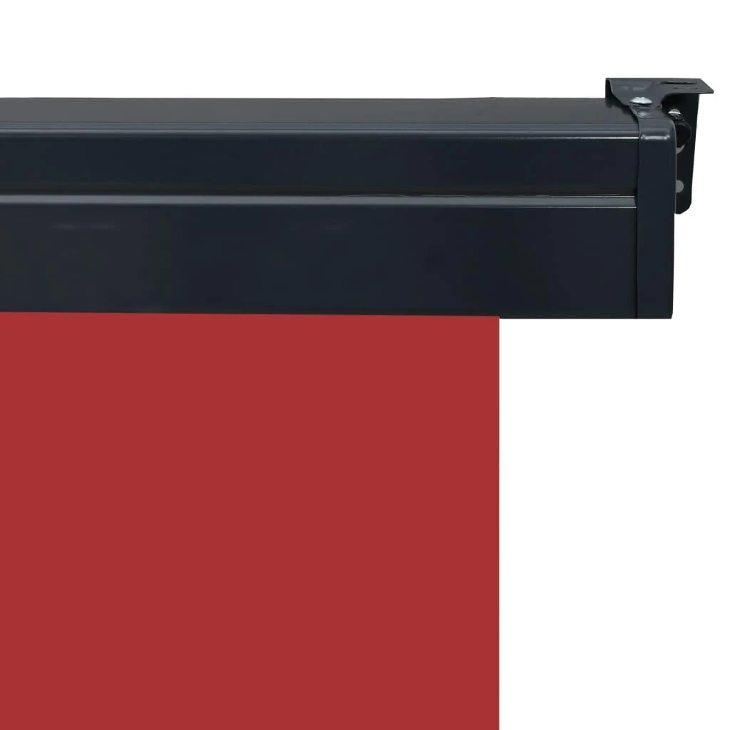 Šoninė balkono markizė, raudona, 145x250 cm