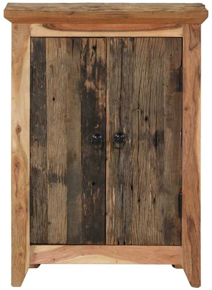 Šoninė spintelė, 55x33x75cm, akacijos ir perdirbta mediena