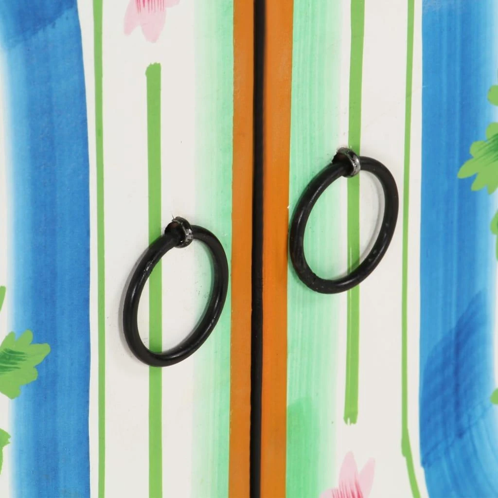 Šoninė spintelė, 70x35x60cm, mango masyvas, tapyta rankomis