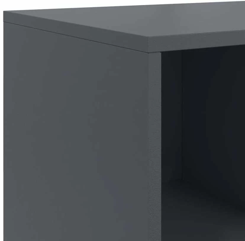 Šoninė spintelė, antracito spalvos, 100,5x39x72cm, plienas