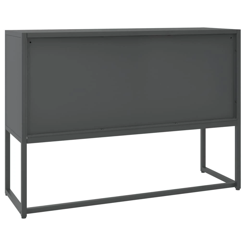 Šoninė spintelė, antracito spalvos, 105x35x75cm, plienas