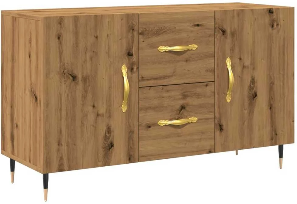 Šoninė spintelė, artisano ąžuolo, 100x36x60cm, apdirbta mediena