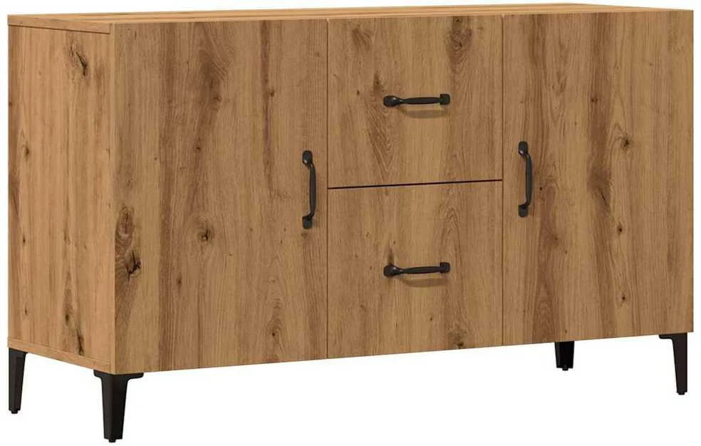 Šoninė spintelė, artisano ąžuolo, 100x36x60cm, apdirbta mediena