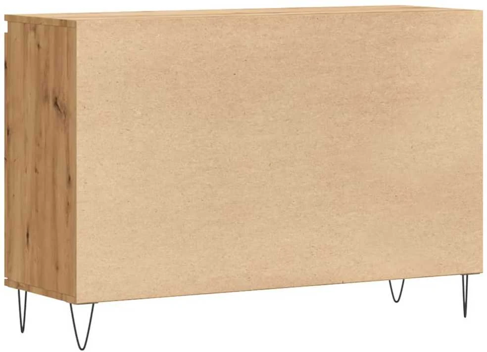 Šoninė spintelė, artisano ąžuolo, 104x35x70cm, apdirbta mediena