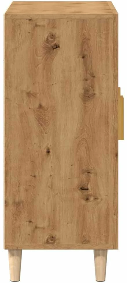 Šoninė spintelė, artisano ąžuolo, 90x34x80cm, apdirbta mediena