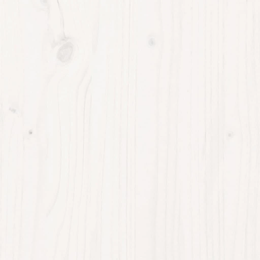 Šoninė spintelė, balta, 111x34x60cm, pušies medienos masyvas