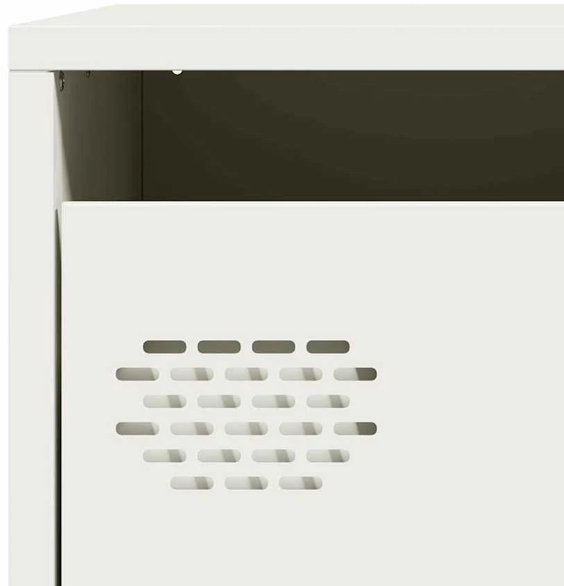 Šoninė spintelė, balta, 68x39x73,5cm, šaltai valcuotas plienas