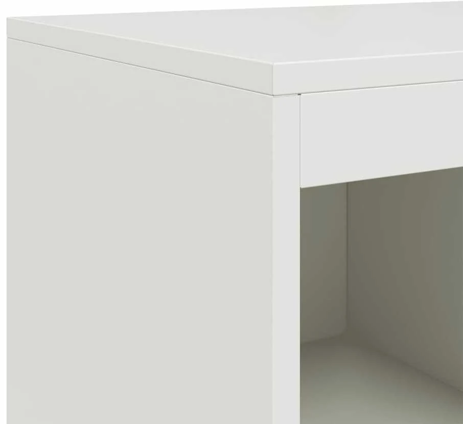 Šoninė spintelė, baltos spalvos, 100,5x39x107cm, plienas