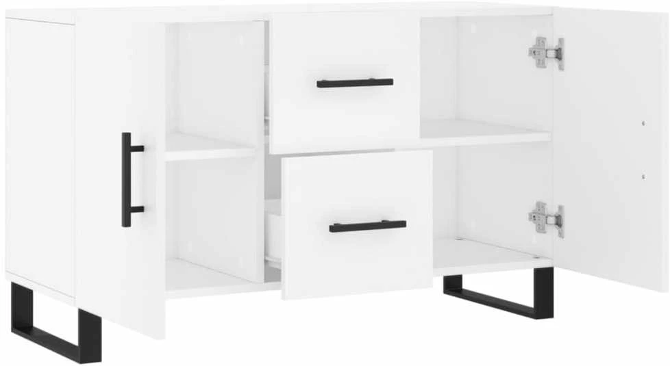 Šoninė spintelė, baltos spalvos, 100x36x60cm, apdirbta mediena