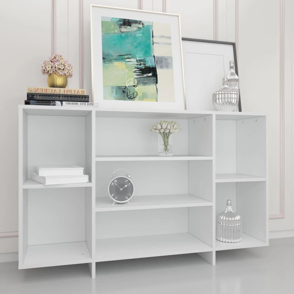 Šoninė spintelė, baltos spalvos, 120x30x75cm, apdirbta mediena