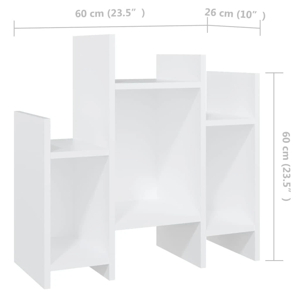 Šoninė spintelė, baltos spalvos, 60x26x60cm, apdirbta mediena