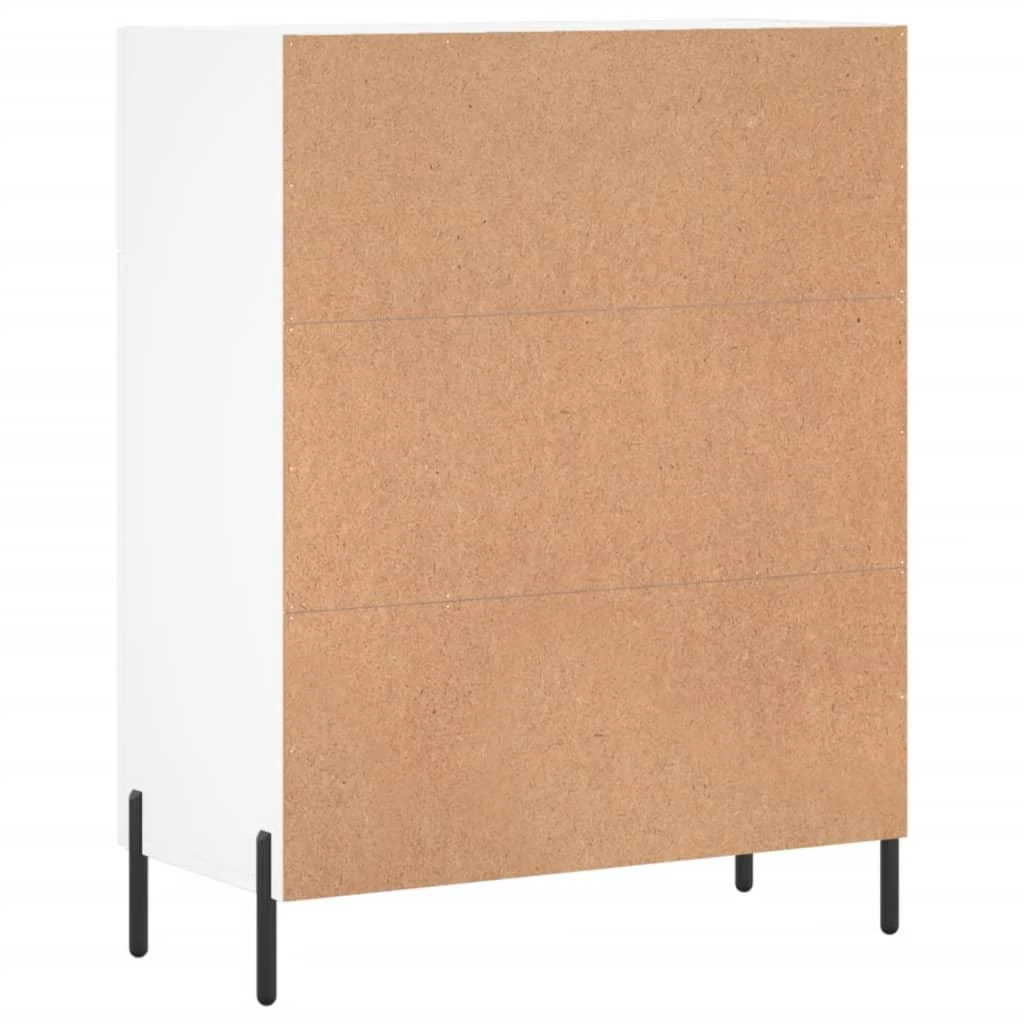 Šoninė spintelė, baltos spalvos, 69,5x34x90cm, apdirbta mediena