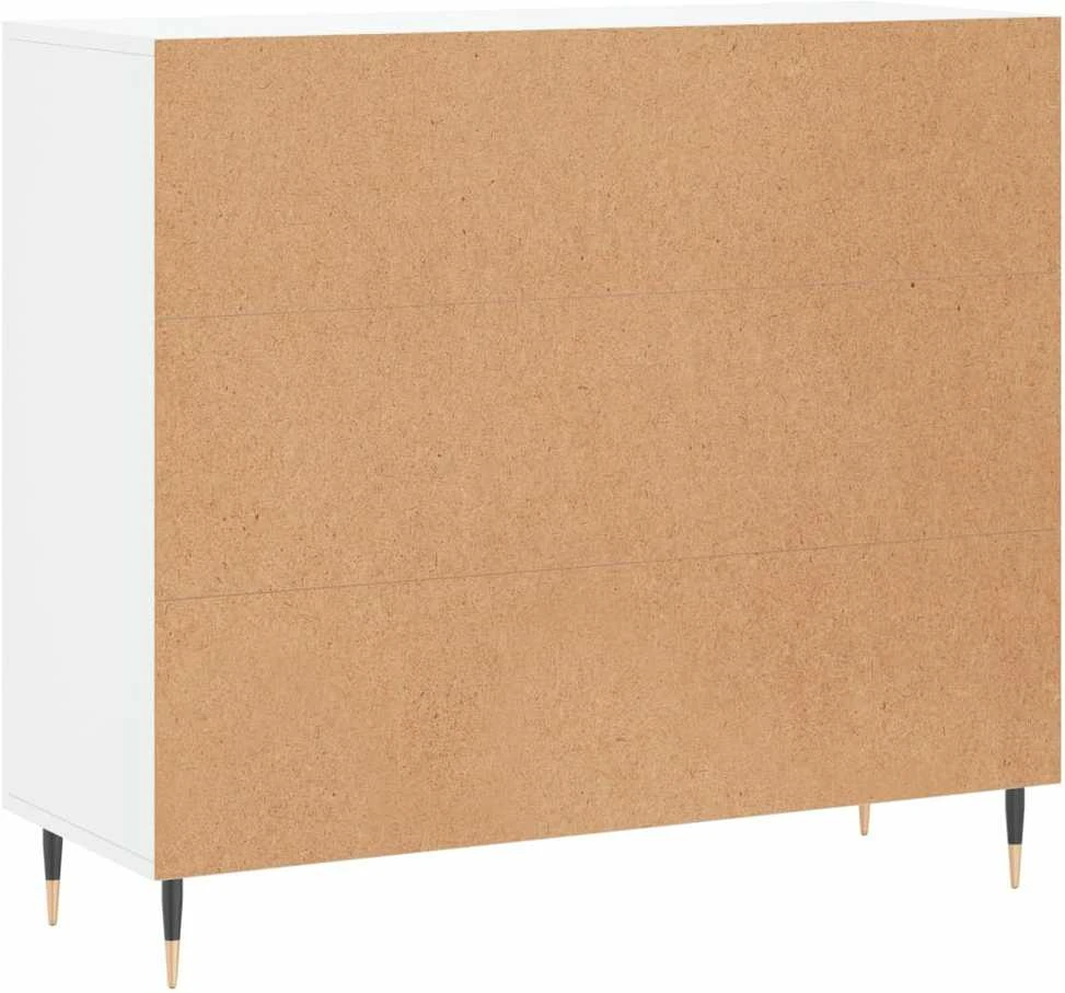 Šoninė spintelė, baltos spalvos, 90x34x80cm, apdirbta mediena