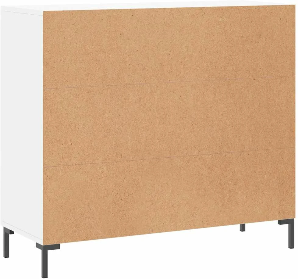 Šoninė spintelė, baltos spalvos, 90x34x80cm, apdirbta mediena