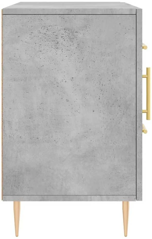 Šoninė spintelė, betono pilka, 100x36x60cm, apdirbta mediena