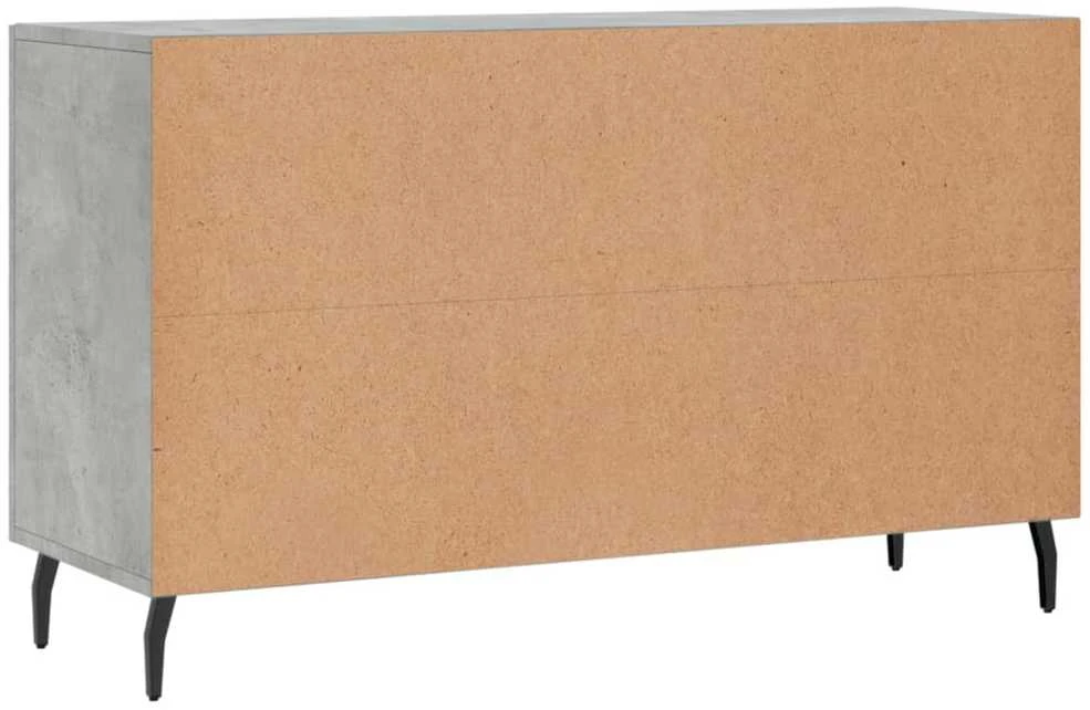 Šoninė spintelė, betono pilka, 100x36x60cm, apdirbta mediena