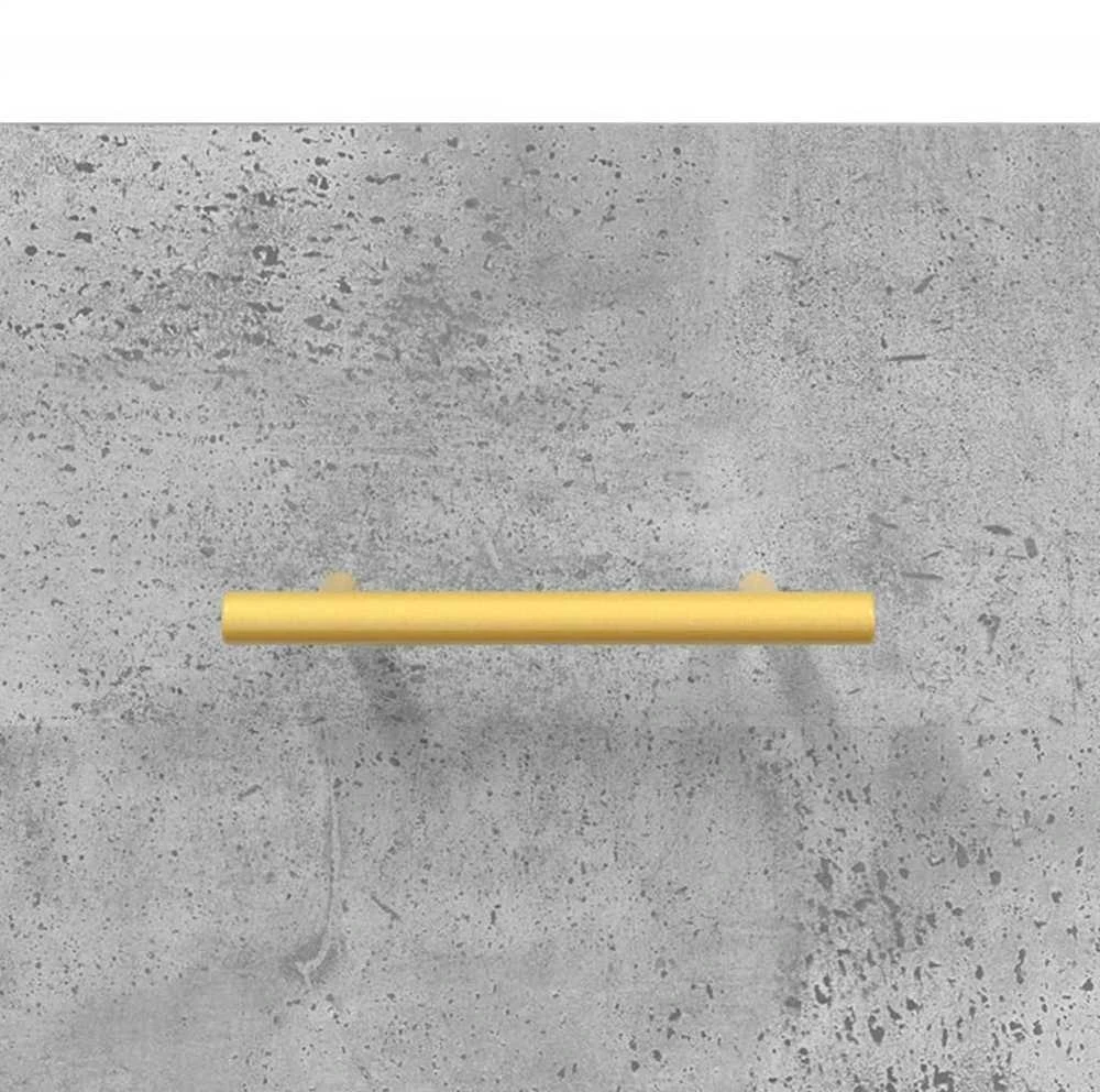 Šoninė spintelė, betono pilka, 100x36x60cm, apdirbta mediena