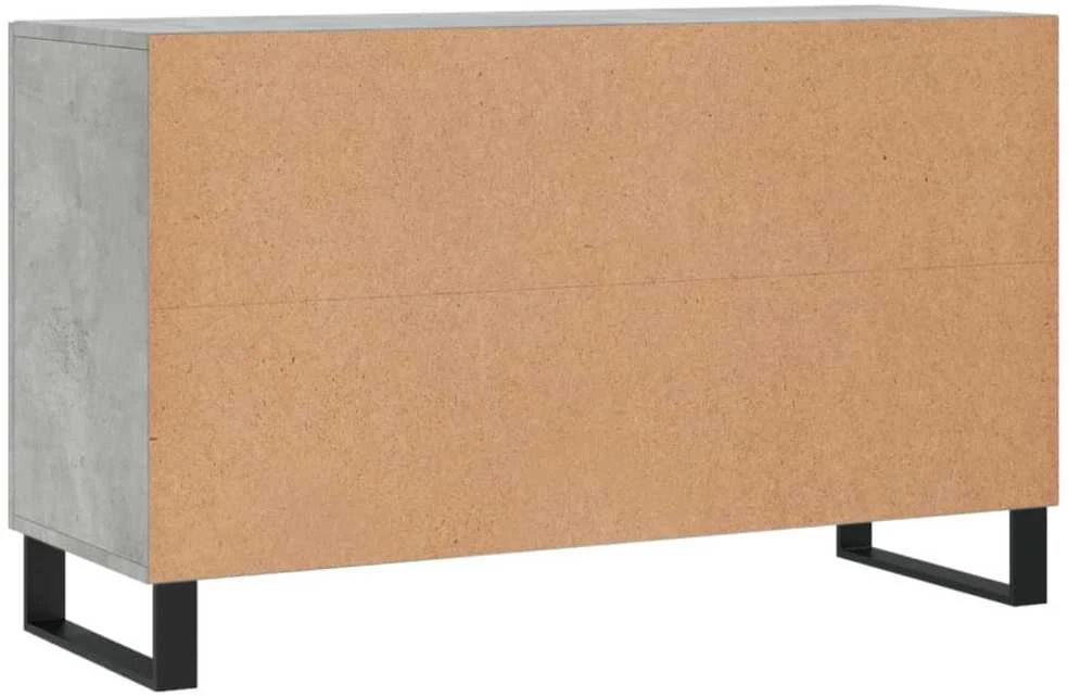 Šoninė spintelė, betono pilka, 100x36x60cm, apdirbta mediena