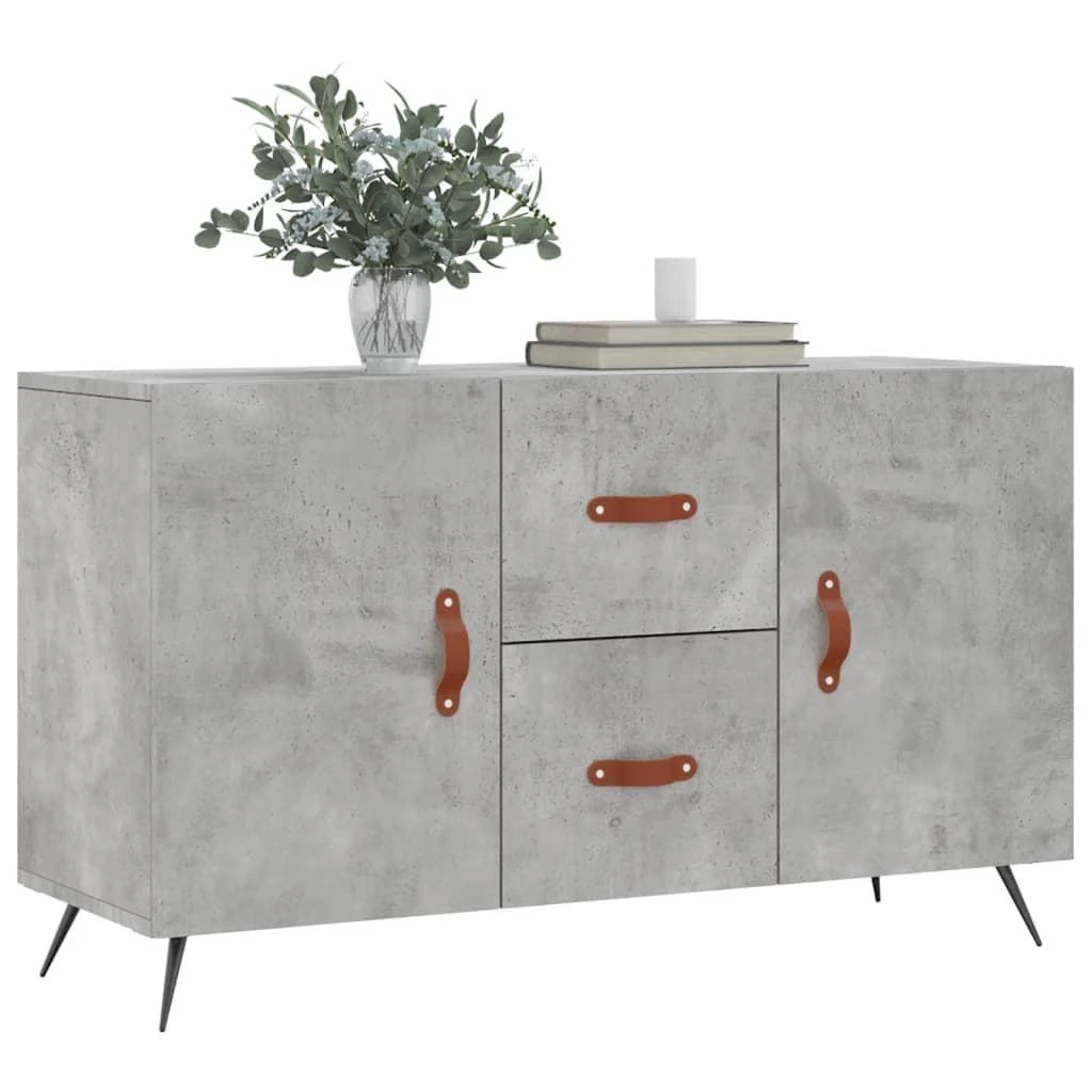 Šoninė spintelė, betono pilka, 100x36x60cm, apdirbta mediena