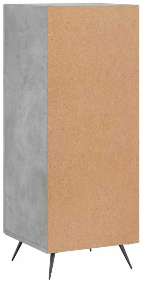 Šoninė spintelė, betono pilka, 34,5x34x90cm, apdirbta mediena