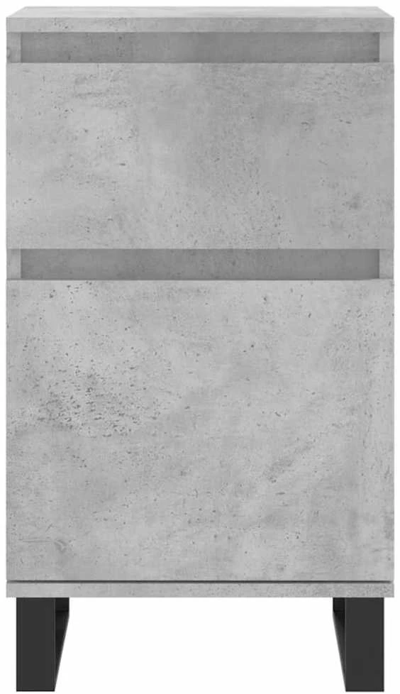 Šoninė spintelė, betono pilka, 40x35x70cm, apdirbta mediena