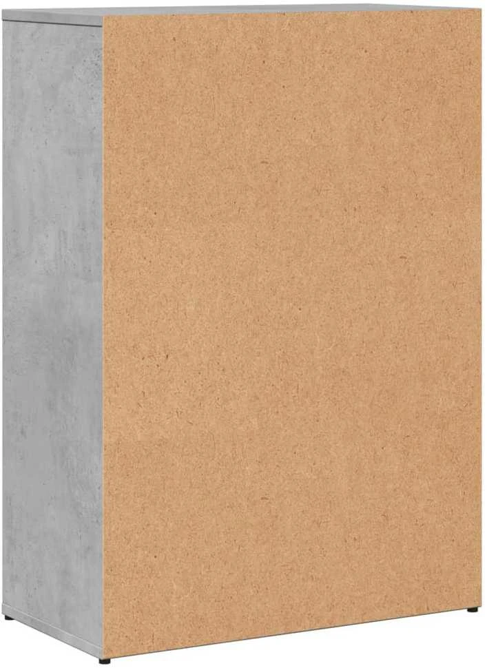Šoninė spintelė, betono pilka, 60x30x84cm, apdirbta mediena