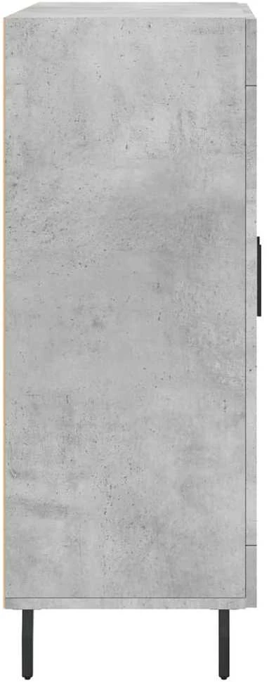 Šoninė spintelė, betono pilka, 69,5x34x90cm, apdirbta mediena
