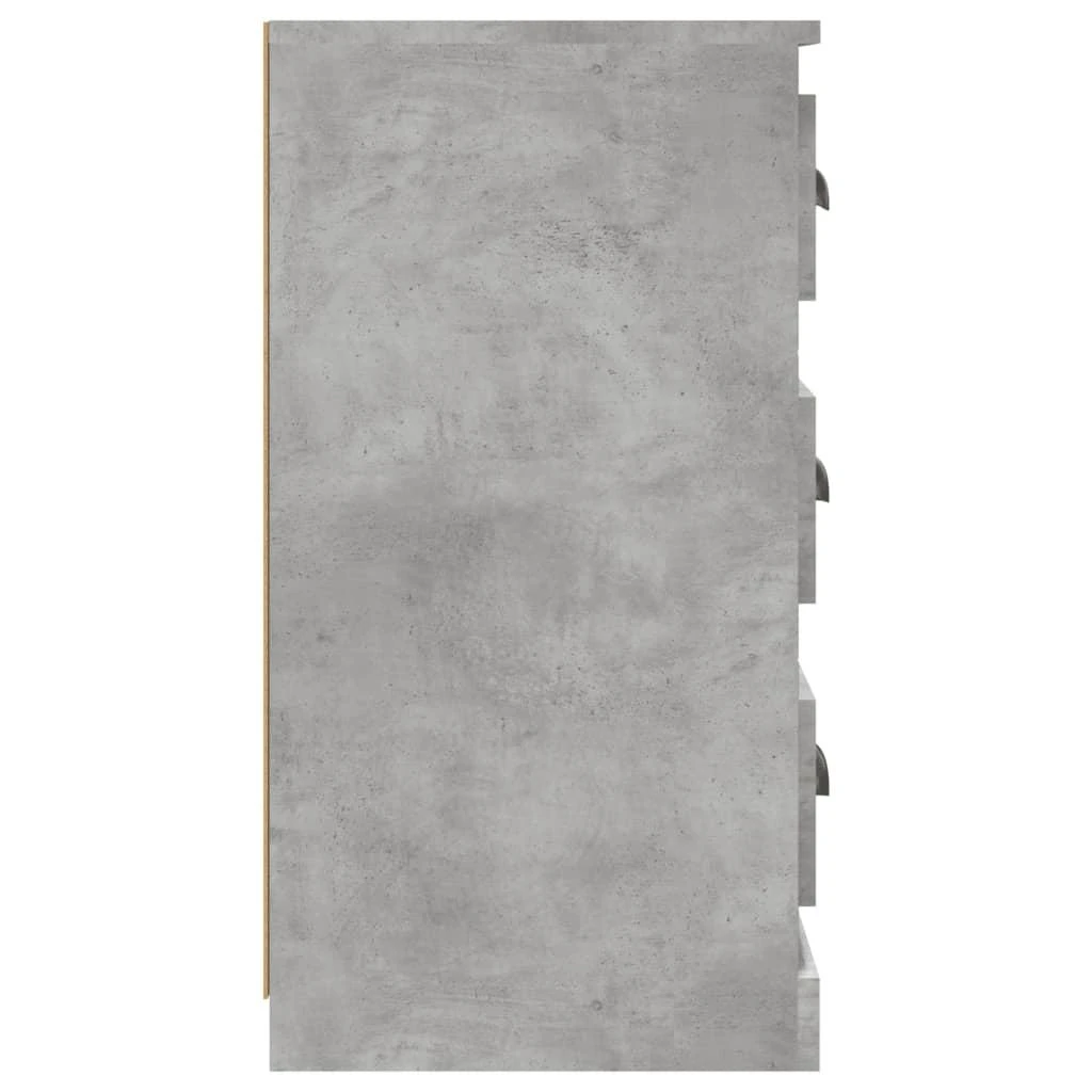 Šoninė spintelė, betono pilka, 70x35,5x67,5cm, apdirbta mediena